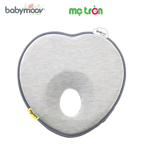 Gối chống bẹt đầu Lovenest Babymoov màu xám