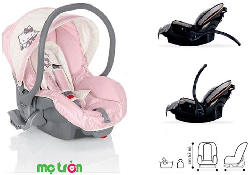 Nôi xách tay Brevi Smart Grillo Hello Kitty BRE454-022HK với nhiều ưu điểm nổi trội