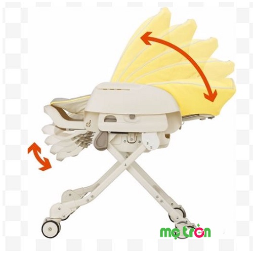 Lưng ghế và chiều cao của ghế điều chỉnh được 5 mức khác nhau
