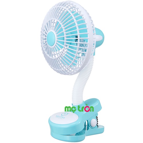 Quạt gắn xe đẩy siêu an toàn Simba ML006 màu xanh tiện lợi và siêu dễ thương