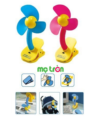 Có thể sử dụng chiếc quạt này ở bất cứ nơi đâu nhờ vào đầu kẹp tiện lợi