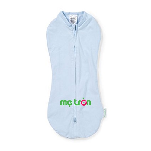 Túi quấn bé Swaddlepod Summer trơn màu xanh 