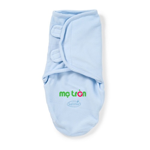 Chăn quấn đơn Summer Infant trơn màu xanh