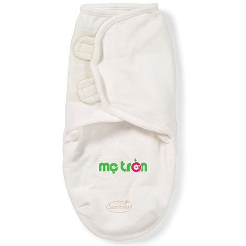 Chăn quấn đơn Summer Infant trơn màu trắng chăm sóc giấc ngủ bé yêu