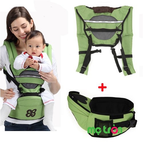 Địu ngồi em bé Sinbii Deluxe Pocket và dây đai đôi Double Strap tiện lợi và an toàn