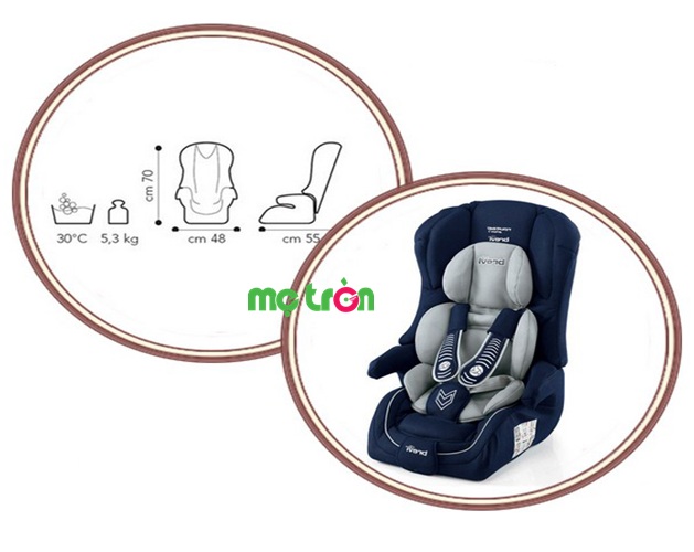Thông số kỹ thuật của ghế ngồi ô tô cho bé Brevi Touring Sport