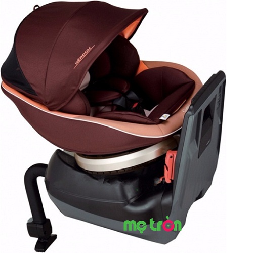 Ghế ô tô Combi Neroom xoay 360 Eggshock NC-470 màu mocha sang trọng