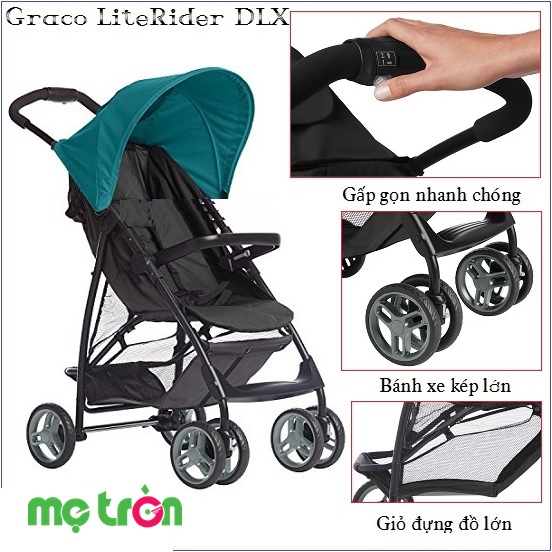 Hình ảnh sản phẩm xe đẩy trẻ em Graco LiteRider DLX Blue 