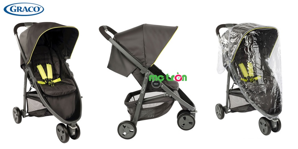 Hình ảnh sản phẩm Xe đẩy em bé Graco Evo Mini 6AQ99GPTE màu đen