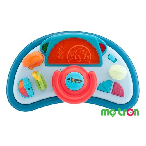 Xe được có bộ đồ chơi cho bé vui chơi và luyện tập các kỹ năng nghe, thao tác bằng tay linh hoạt 