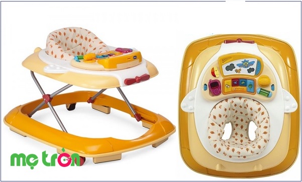 Hình ảnh sản phẩm xe tập đi thiết kế chắc chắn an toàn Chicco Space màu vàng