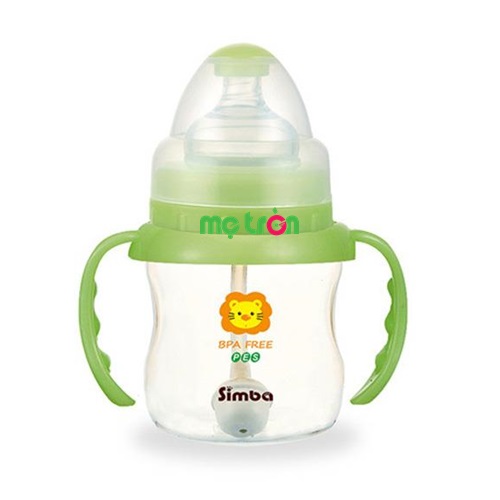 Hình ảnh bình sữa Simba hồ lô cổ rộng nhựa PES 150ml S6887