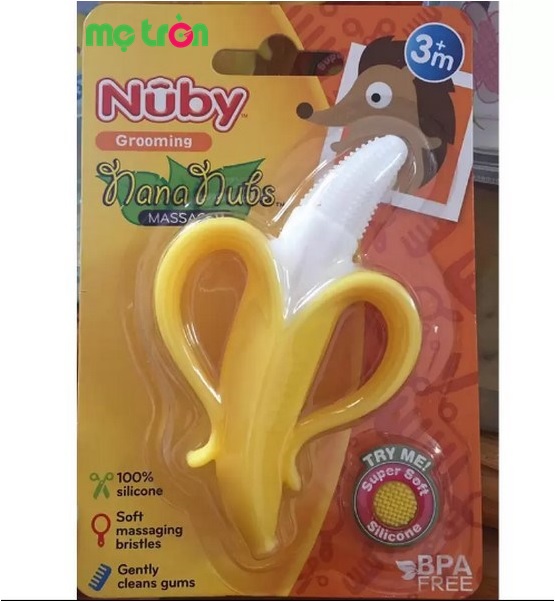 Hình ảnh sản phẩm ngậm nướu hình quả chuối 360 độ cho bé Nuby