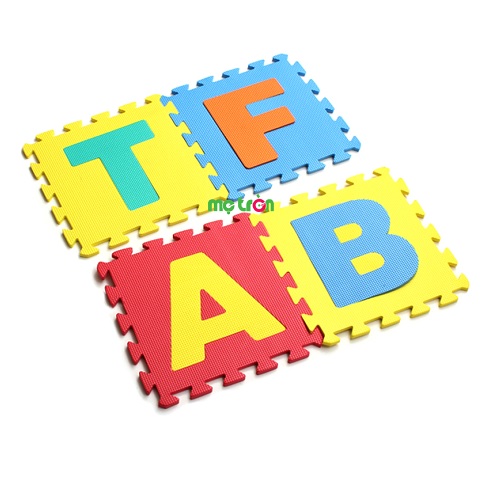 Thảm xốp lót sàn bộ 26 chữ cái (30cm x 30cm), bé có thể học hỏi khi chơi