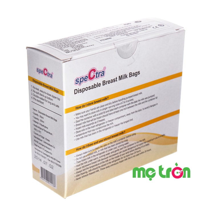 Túi trữ sữa Spectra SPT003 (30 túi) chất lượng Hàn Quốc