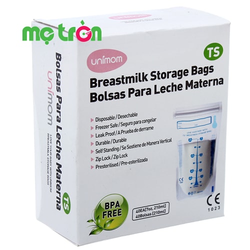 Túi trữ sữa có cảm ứng nhiệt thông minh Unimom UM870152 Hàn Quốc (40 túi)