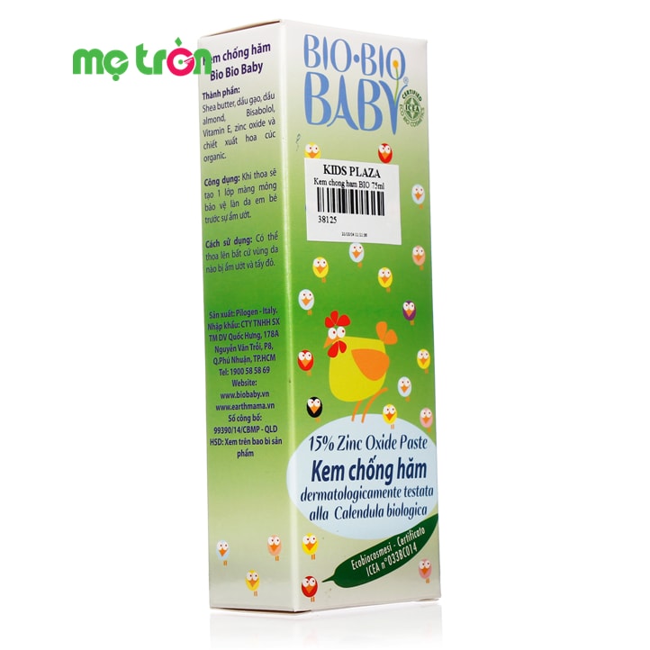 Hộp sản phẩm Kem chống hăm Bio Bio Baby