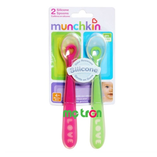 Bộ thìa silicone 2 chiếc Munchkin 27106