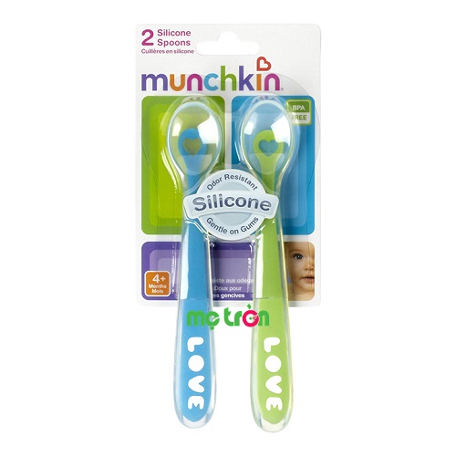 Bộ thìa silicone 2 chiếc Munchkin 27106