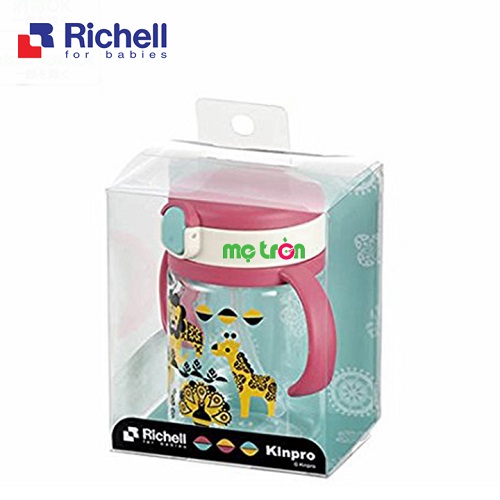 Cốc có ống hút Kinpro Richell 200ml RC21211 - cho bé trên 7 tháng