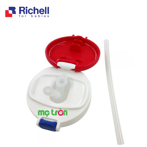 Cốc ống hút 200ml Richell RC41023 gồm 4 màu xanh hải quân, hồng, đỏ, xanh lá