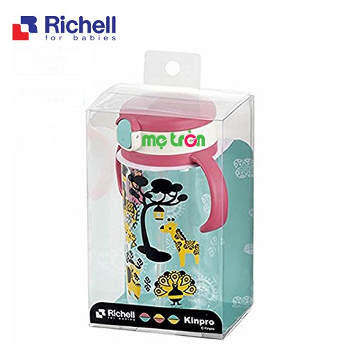 Cốc ống hút Kinpro Richell 320ml RC21221 cho bé trên 7 tháng tuổi