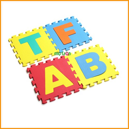 Thảm xốp lót sàn bộ 26 chữ cái (30cm x 30cm), bé có thể học hỏi khi chơi