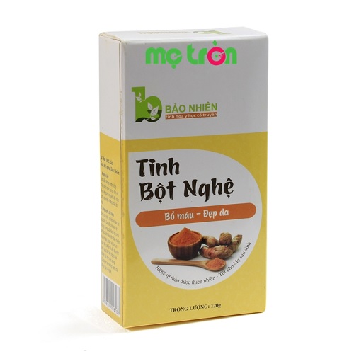 Tinh bột nghệ Bảo Nhiên bổ máu, đẹp da cho mẹ