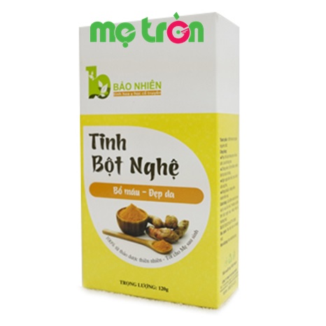 Tinh bột nghệ Bảo Nhiên bổ máu, đẹp da cho mẹ