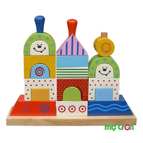 Xếp hình thuyền Winwin Toys  gồm 19 khối gỗ cónhiều hình dáng khác nhau, với màu sắc nổi bật cho bé có thêm hứng thú khi chơi. Sản phẩm giúp cho bé làm quen môn hình học như các hình tròn, chữ nhật, vuông, tam giác. 