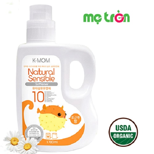 Nước xả vải hữu cơ K-Mom Hàn Quốc dạng can cam 1700ml