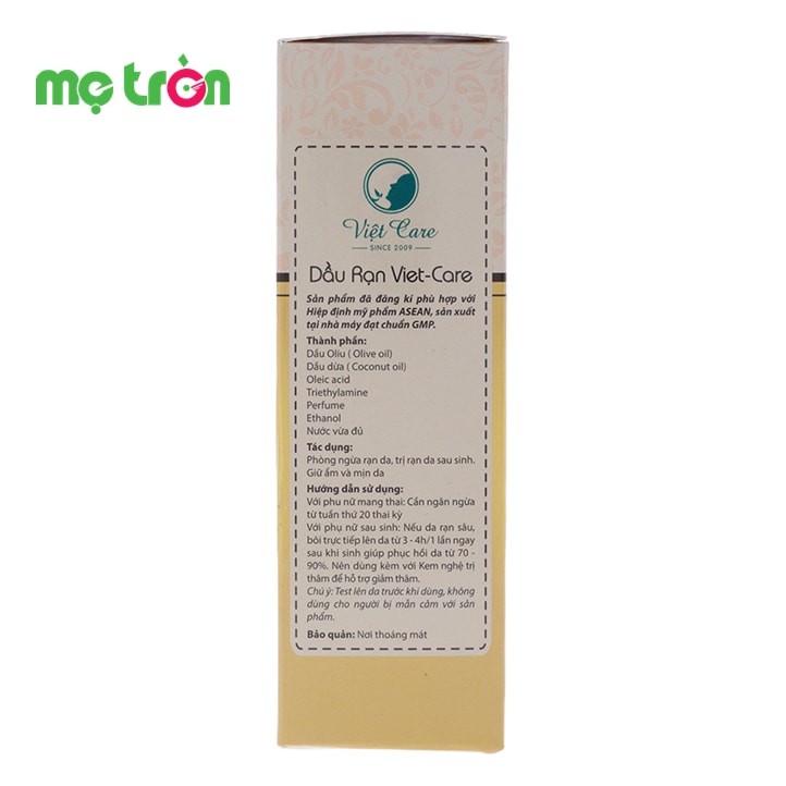 Dầu trị rạn da cho mẹ mang thai và sau sinh Việt Care