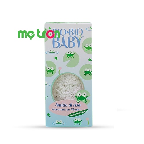 Bột tắm gạo Bio Bio Baby được chiết xuất với thành phần 100% bột gạo giúp các mẹ chăm sóc da cho bé một cách an toàn, nuôi dưỡng làn da của bé, bảo vệ khỏi rôm sảy, giúp da bé luôn mềm mịn, rất thích hợp tắm cho bé vào mùa hè.