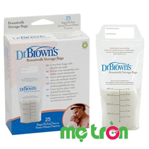 Túi trữ sữa mẹ đông lạnh Dr.Brown’s 4005 (25 túi) không BPA được thiết kế khóa kín đảm bảo giữ nguyên vẹn chất lượng sữa mang lại nguồn sữa thơm ngon chất lượng nhất cho bé. Túi được thiết kế chắc chắn từ vật liệu cao cấp và 2 lần khóa zip đảm bảo sữa không bị tràn hay chảy ra ngoài.