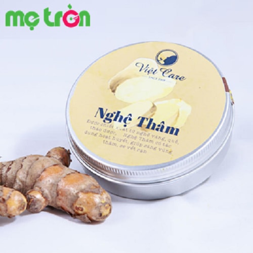 Nghệ thâm Việt Care là sản phẩm được chiết xuất hoàn toàn từ các thành phần tự nhiên giúp chăm sóc, nuôi dưỡng và phục hồi các vùng da sẫm màu do nám, tàn nhan, rạn cho mẹ sau sinh.