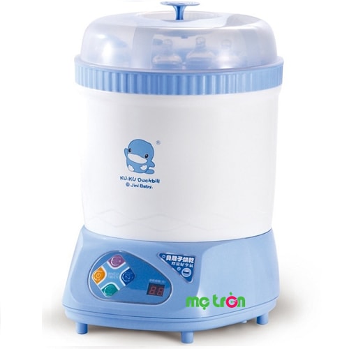<p>Máy tiệt trùng và sấy khô bình sữa Kuku Ku9019 Đài Loan Với thiết kế đặc biệt và độc đáo sản phẩm có thể cùng lúc tiệt trùng đến 8 bình sữa ngoài ra nó còn kiêm luôn chức năng sấy khô nên rất tiện dụng cho mẹ</p>