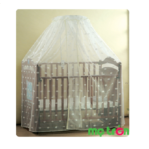 <p>Mùng khung đứng cho cũi màu trắng được làm từ chất liệu vải lưới cao cấp và không gây hại cho làn da của bé. Với thiết kế tiện lợi giúp mẹ có thể tháo ra hay gắn vào một cách dễ dàng. Mùng có màu trắng tinh tế, điểm xuyến lên những họa tiết chấm bi đẹp mắt sẽ làm bé thích thú ngắm nhìn và đi vào những giấc mơ ngọt ngào hơn.</p>