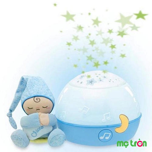 Đèn chiếu phát nhạc ru bé ngủ ngon Chicco Sao xanh 24272 là sản phẩm lý tưởng giúp bé ngủ ngon hơn. Với tính năng tiện lợi là vừa chiếu đèn vừa phát nhạc cho bé đi vào giấc ngủ nhanh hơn. 