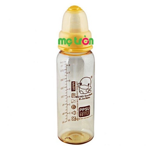 Bình sữa nhựa cao cấp PPSU 240ml cổ thường KUKU 5832 an toàn cho bé là sản phẩm chất lượng của thương hiệu KuKu. Bình được thiết kế thon gọn giúp bé cầm bình dễ dàng hơn. Với lớp bạc màu vàng tráng bên trong bình giúp kháng khuẩn vô cùng tiện lợi đảm bảo an toàn cho sức khỏe của bé.