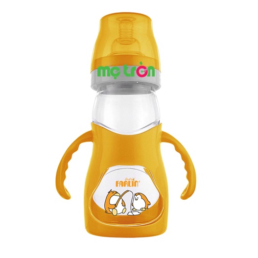 Bình sữa cong Farlin 250ml NF-903 có tay cầm tiện lợi