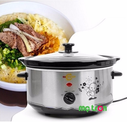 Nồi nấu cháo chậm cho trẻ BBCooker 3.5L thiết kế cao cấp