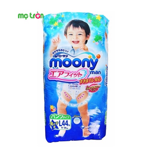 Tã quần Moony L Boy từ Nhật Bản (L44) dành cho bé trai