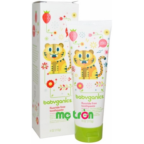 Kem đánh răng nuốt được Babyganics 113g mùi thơm dịu nhẹ
