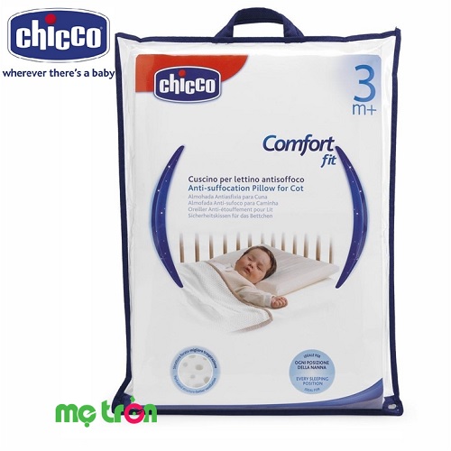 Gối chống ngạt cho bé Chicco - sản phẩm chất lượng Ý được rất nhiều bậc phụ huynh yêu thích và tin dùng. Gối được thiết kế với lớp đệm thoáng khí giúp lưu thông và giải phóng hết mồ hôi của bé, đảm bảo bé luôn được thoải mái nhất khi ngủ.