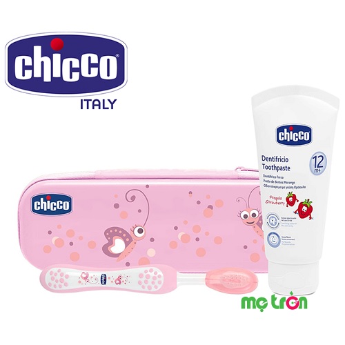Bộ chăm sóc răng miệng 3 in 1 hình bướm hoa Chicco
