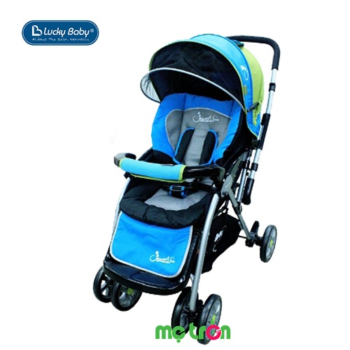 Xe đẩy em bé Lucky Baby Dazzle 501337-BLU màu xanh sang trọng