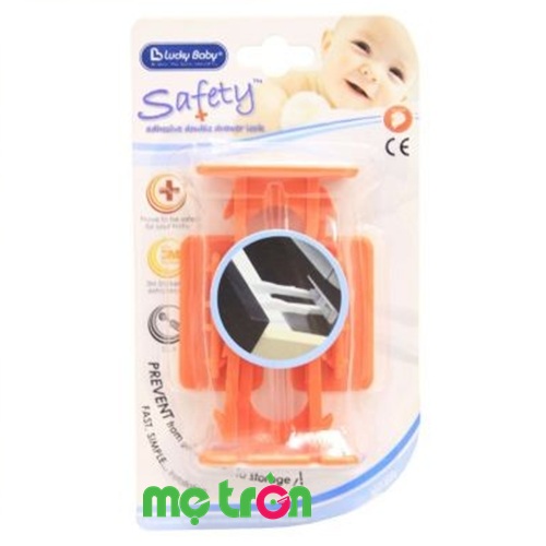 Khóa hộc tủ bằng nhựa Lucky Baby 609200 tiện dụng