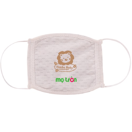 Khẩu trang bông hữu cơ Organic Simba 2 kích cỡ nhỏ và lớn cho bé