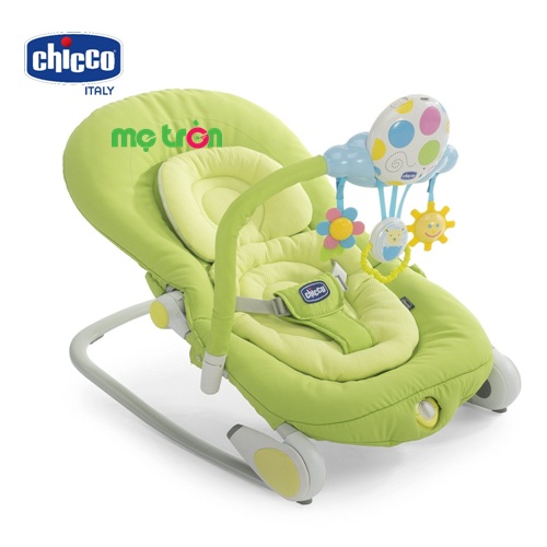 Ghế rung Balloon Chicco 0M+ hình Mặt trời xanh 