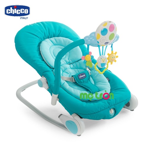 Ghế rung Balloon Chicco 0M+ hình Mặt trời xanh 